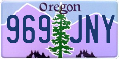 OR license plate 969JNY