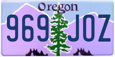 OR license plate 969JOZ