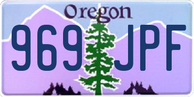 OR license plate 969JPF