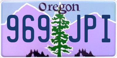 OR license plate 969JPI