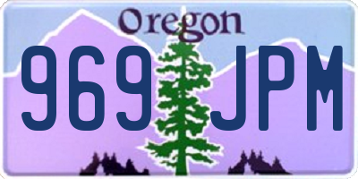 OR license plate 969JPM