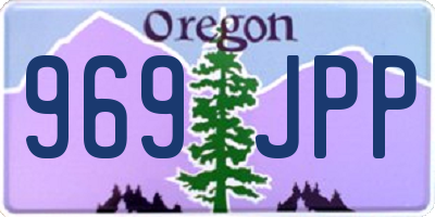 OR license plate 969JPP