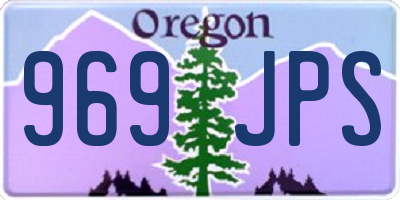 OR license plate 969JPS