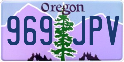 OR license plate 969JPV