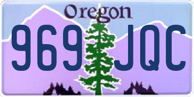 OR license plate 969JQC