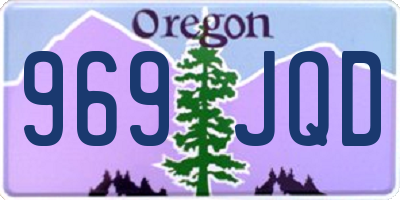 OR license plate 969JQD