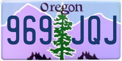 OR license plate 969JQJ