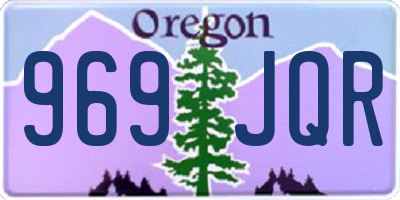 OR license plate 969JQR
