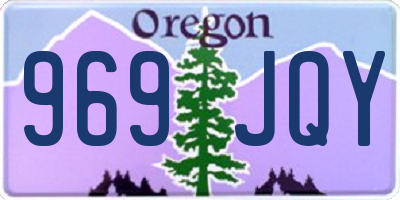 OR license plate 969JQY