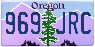 OR license plate 969JRC