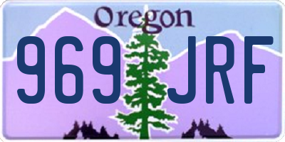 OR license plate 969JRF