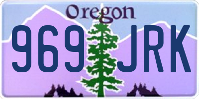 OR license plate 969JRK