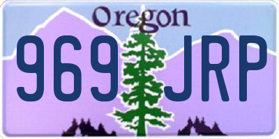 OR license plate 969JRP