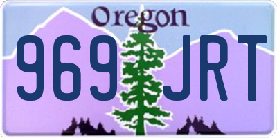 OR license plate 969JRT