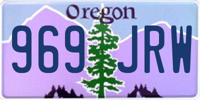 OR license plate 969JRW