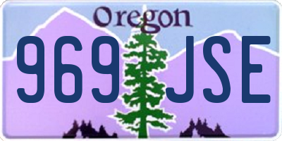 OR license plate 969JSE