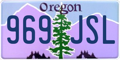 OR license plate 969JSL
