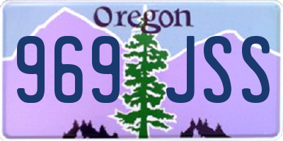 OR license plate 969JSS