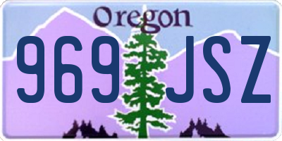 OR license plate 969JSZ