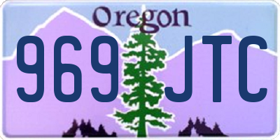 OR license plate 969JTC