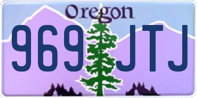 OR license plate 969JTJ
