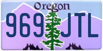 OR license plate 969JTL