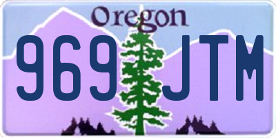OR license plate 969JTM