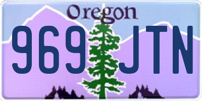 OR license plate 969JTN