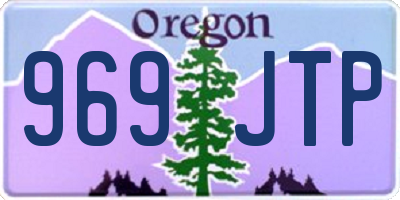 OR license plate 969JTP