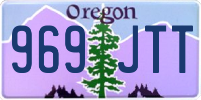 OR license plate 969JTT