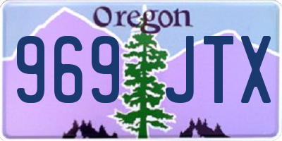 OR license plate 969JTX