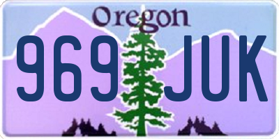 OR license plate 969JUK