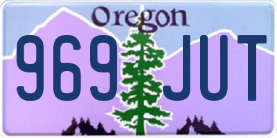 OR license plate 969JUT