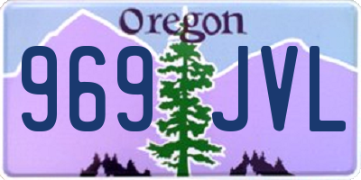 OR license plate 969JVL