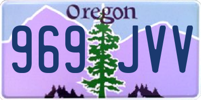 OR license plate 969JVV