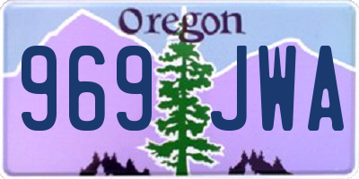 OR license plate 969JWA