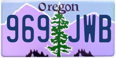 OR license plate 969JWB