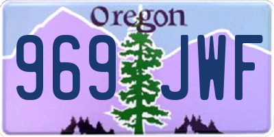 OR license plate 969JWF