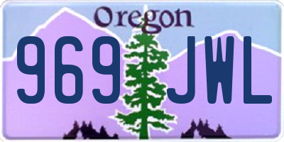 OR license plate 969JWL