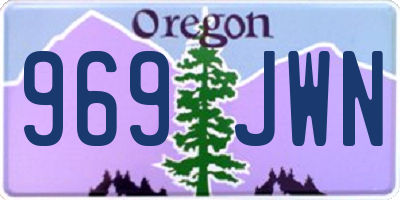 OR license plate 969JWN