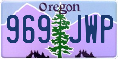 OR license plate 969JWP