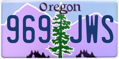 OR license plate 969JWS