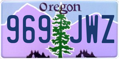 OR license plate 969JWZ