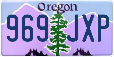 OR license plate 969JXP