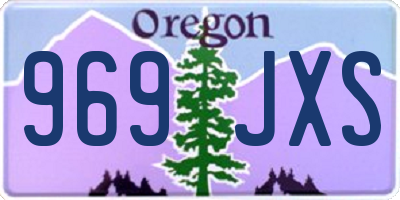 OR license plate 969JXS