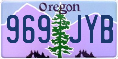 OR license plate 969JYB