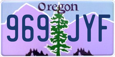 OR license plate 969JYF