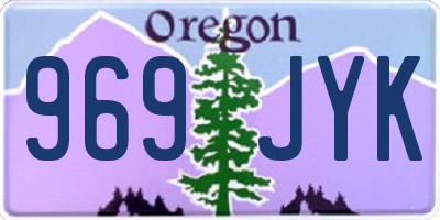 OR license plate 969JYK