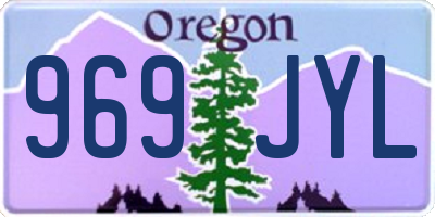 OR license plate 969JYL