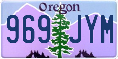 OR license plate 969JYM